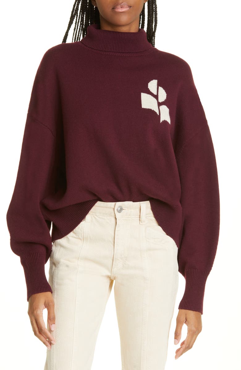 Isabel Marant Étoile Nash Turtleneck Sweater, Main, color, 