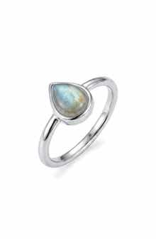 Labradorite Pear Stack Ring