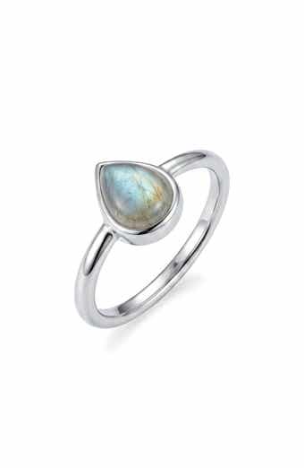 Labradorite Pear Stack Ring