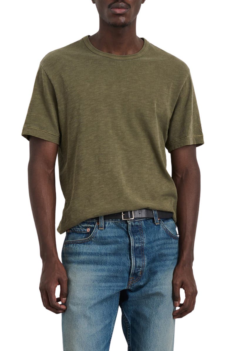 Alex Mill Standard Slub T-Shirt, Main, color, Olive Grey