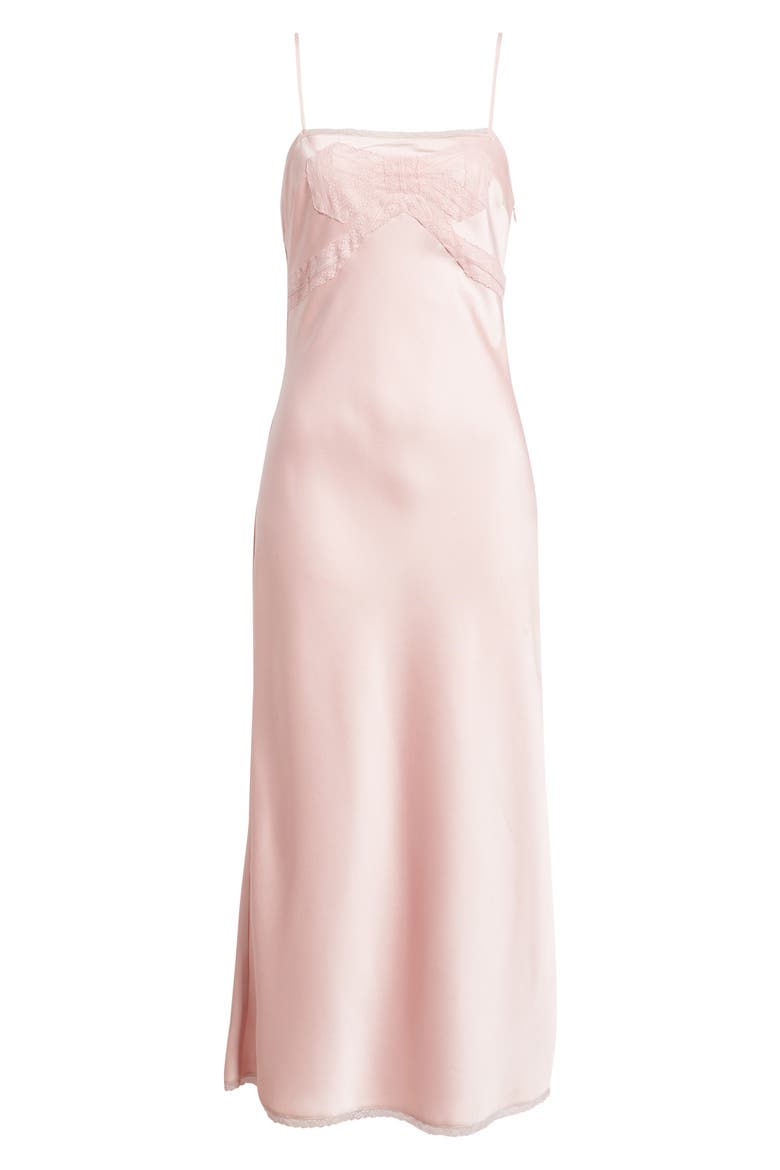 Isolie Lace Satin Maxi Dress, Alternate, color, POTPOURRI PINK