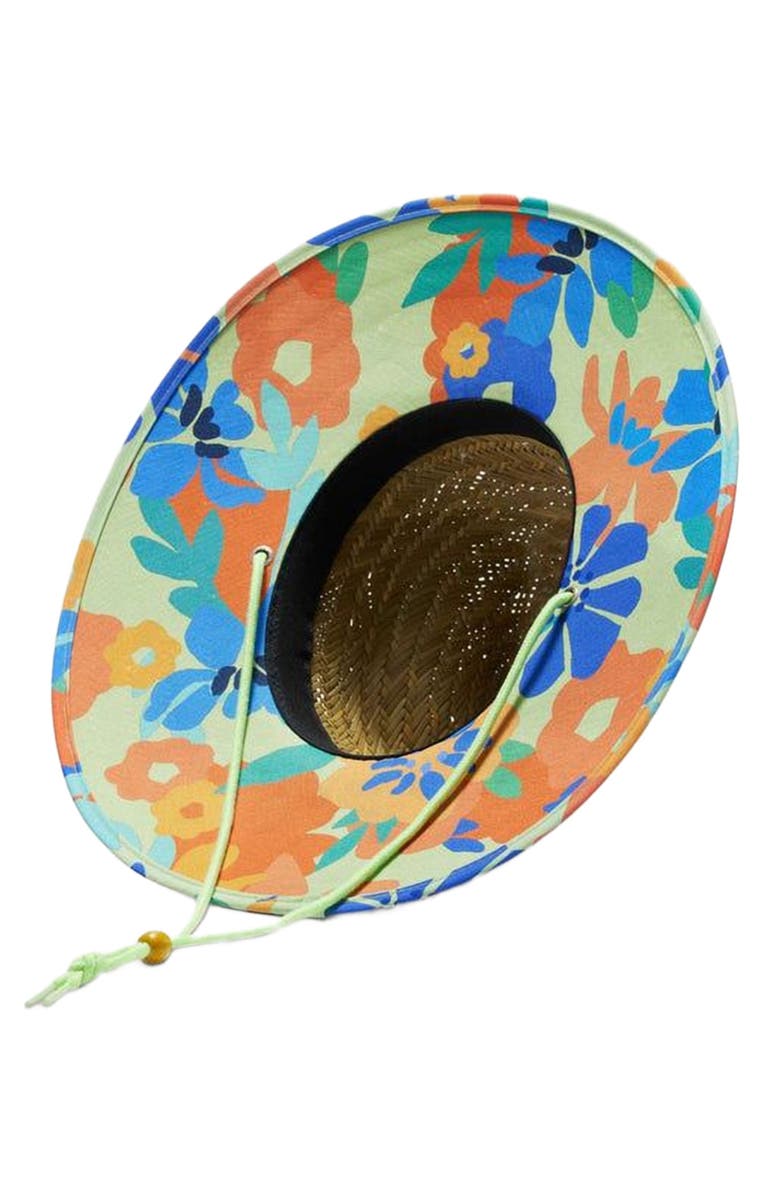 Hemlock Ross Big Kids Straw Lifeguard Hat, Alternate, color, Abstract Floral