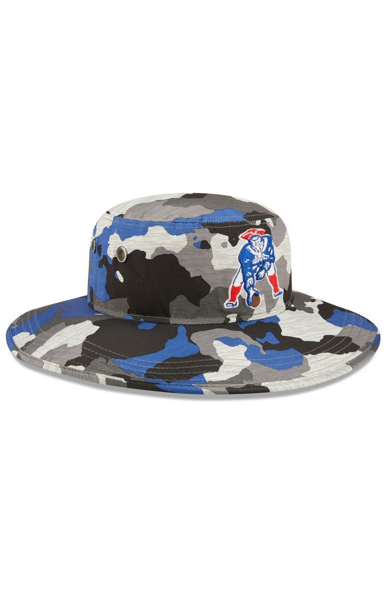 New Era Men's New Era Camo New England Patriots 2022 NFL Training Camp Official Historic Logo Panama Bucket Hat, Alternate, color, 