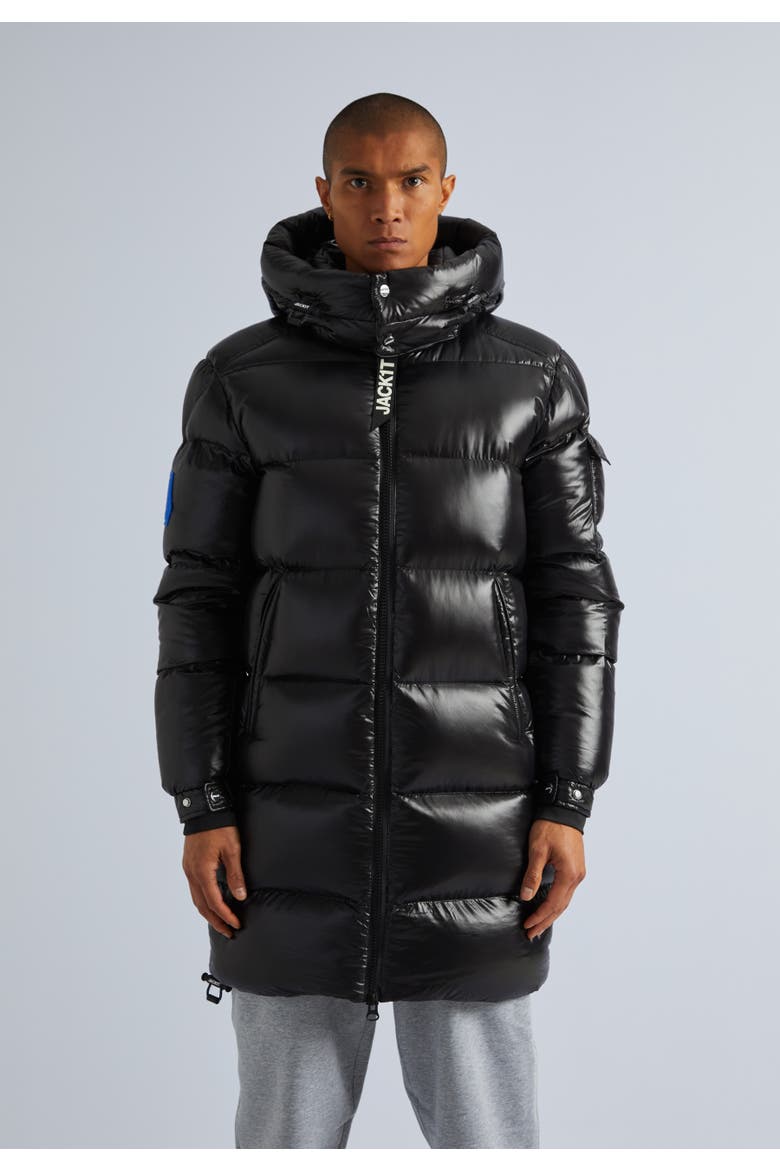 Ez Slick Hooded Coat, Main, color, Black/Black