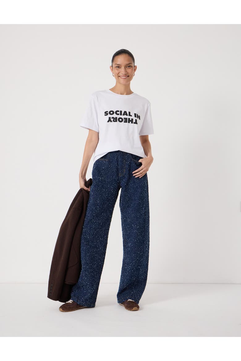Social In Theory Graphic T-Shirt, Alternate, color, White