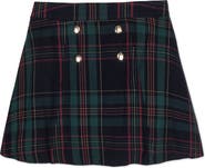 Hope & Henry Kids' Organic Pull-on Double Button Party Skirt