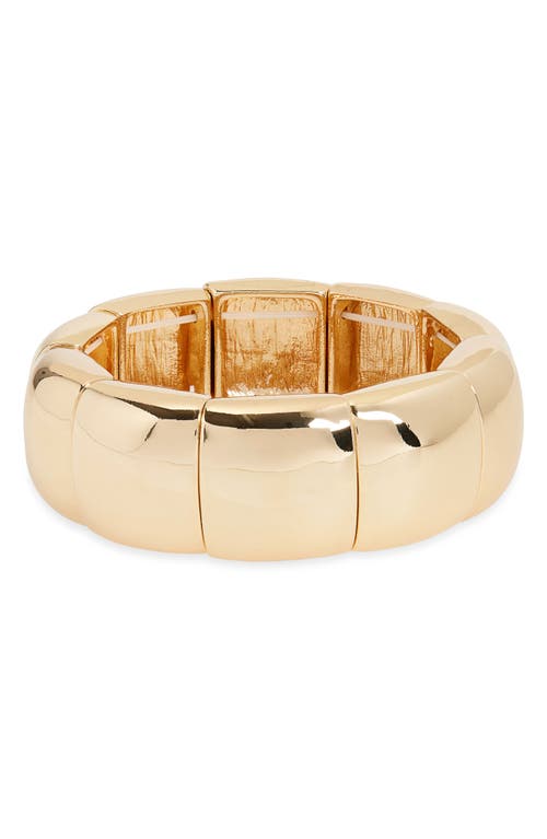 Open Edit Bold Puff Stretch Bracelet In Gold