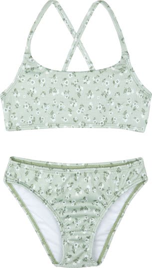 Ditsy Dream Textured Criss Cross Strap Swim Set