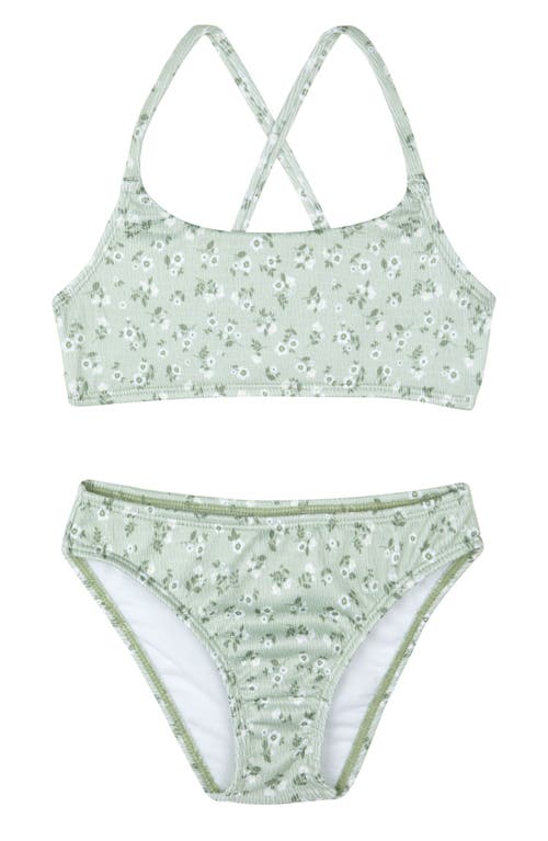 Gottex Kids Ditsy Dream Textured Criss Cross Strap Swim Set