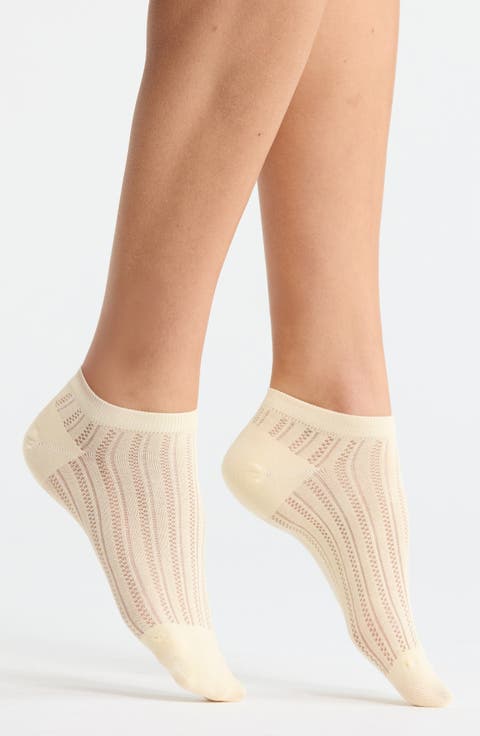 Colette Cotton Blend Pointelle Ankle Socks