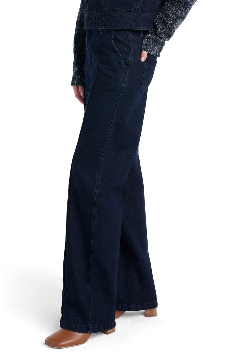 The Noah High Waist Wide Leg Jeans, Alternate, color, MARFA