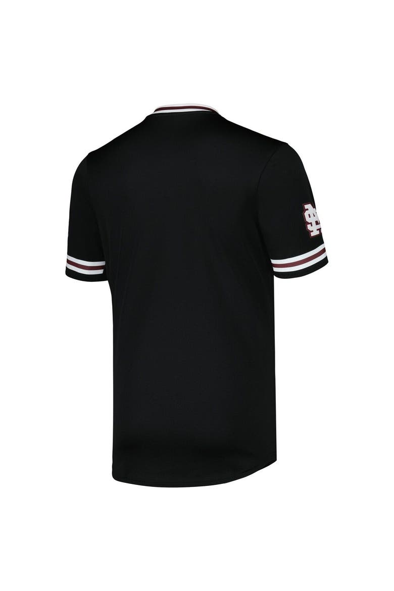 Men's adidas Black Mississippi State Bulldogs Replica V-Neck Baseball Jersey, Alternate, color, Black
