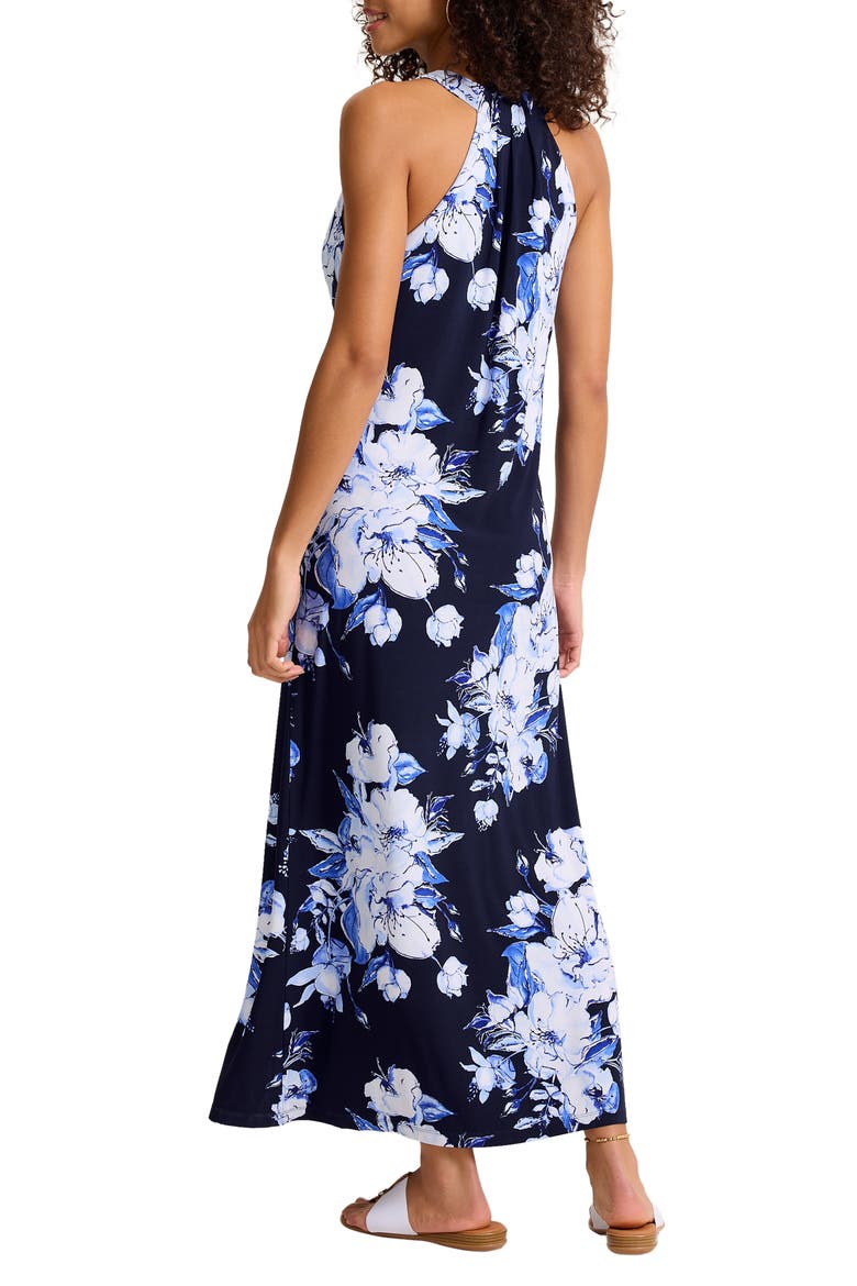 Carmela Floral Gardens Sleeveless Maxi Dress, Alternate, color, COASTLINE