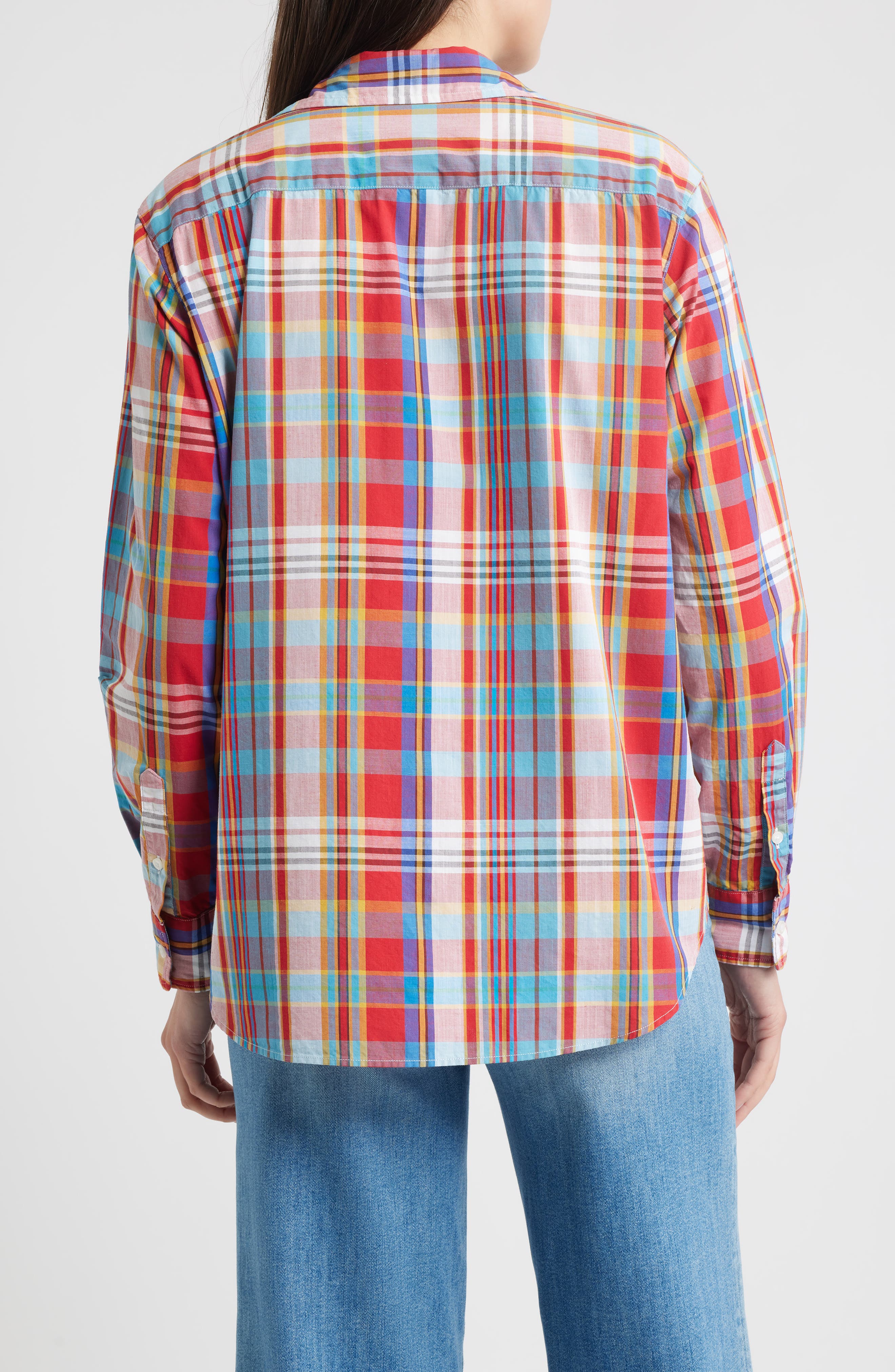 Plaid Relaxed Fit Cotton Button-Up Shirt - image 4