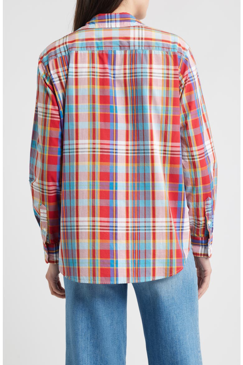 Plaid Relaxed Fit Cotton Button-Up Shirt, Alternate, color, PRIMARY COLOR PLAID