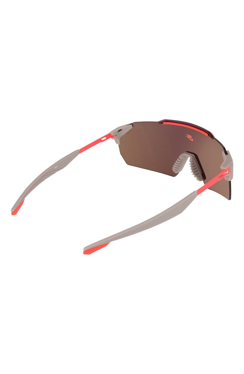 Nike Limitless 61mm Shield Sunglasses, Alternate, color, College Grey / Orange Mirror