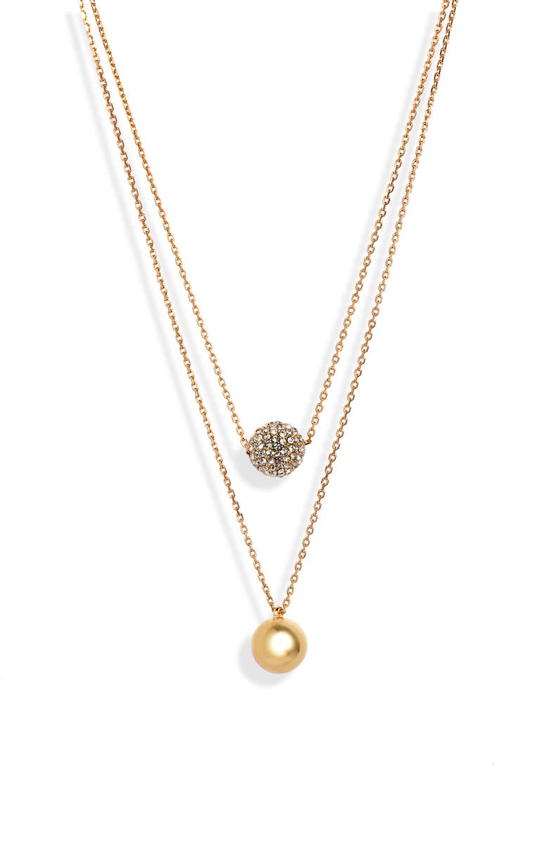 Kate Spade New York razzle dazzle double strand necklace, Main, color,