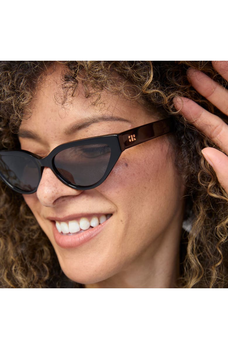 French Kiwis Eyewear Nikki Sunglasses, Alternate, color, Black
