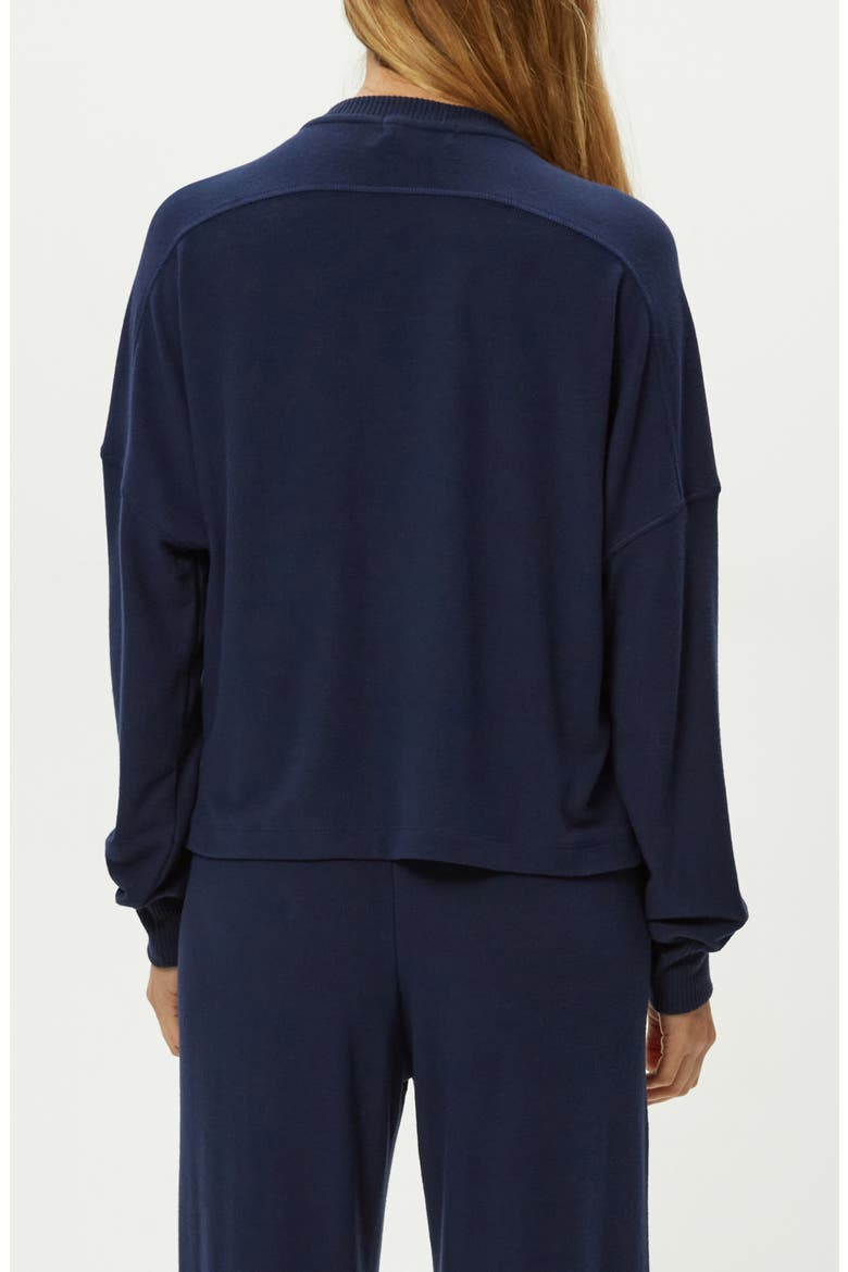 Vic Relaxed Brushed Jersey Top, Alternate, color, NOCTURNAL