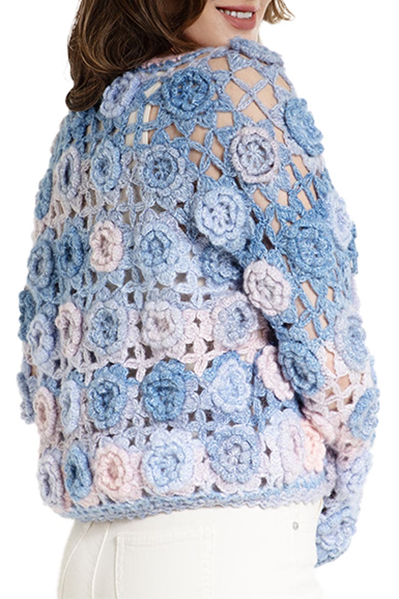 Crochet Blossom Cardigan, Alternate, color, LAVENDER