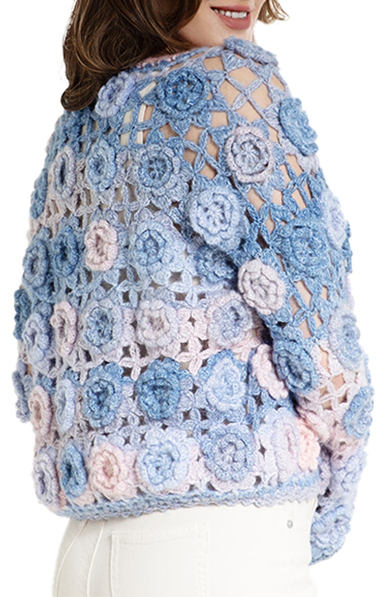SAACHI Crochet Blossom Cardigan, Alternate, color, 