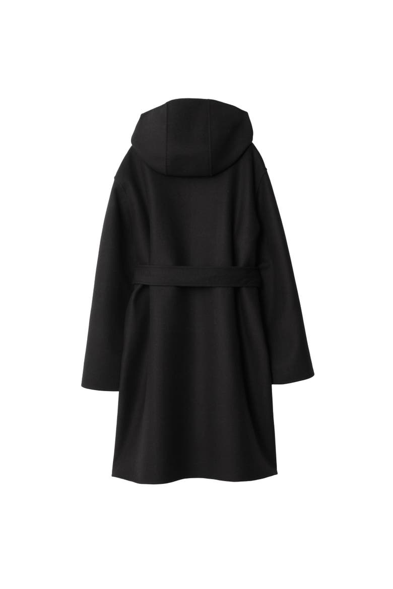 Mid-length Reversible Wool Car Coat, Alternate, color, Black