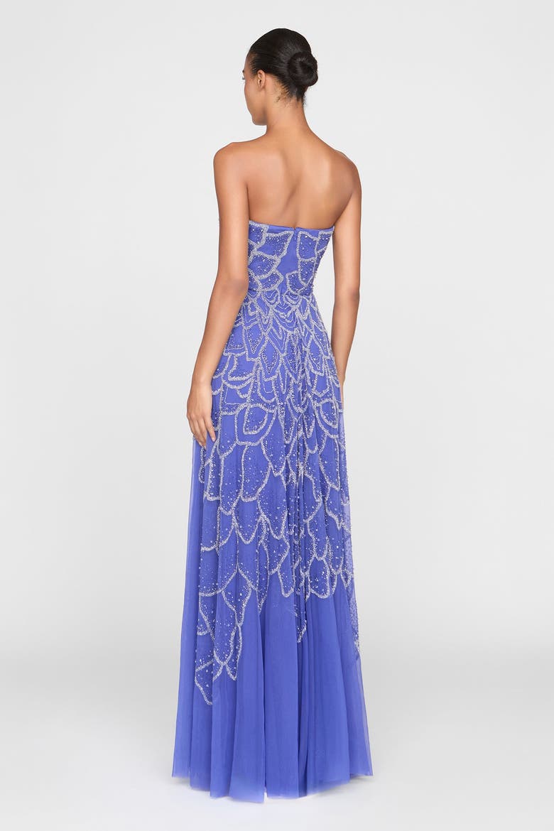 Ramona Ombre Beaded Gown, Alternate, color, Iris Bloom
