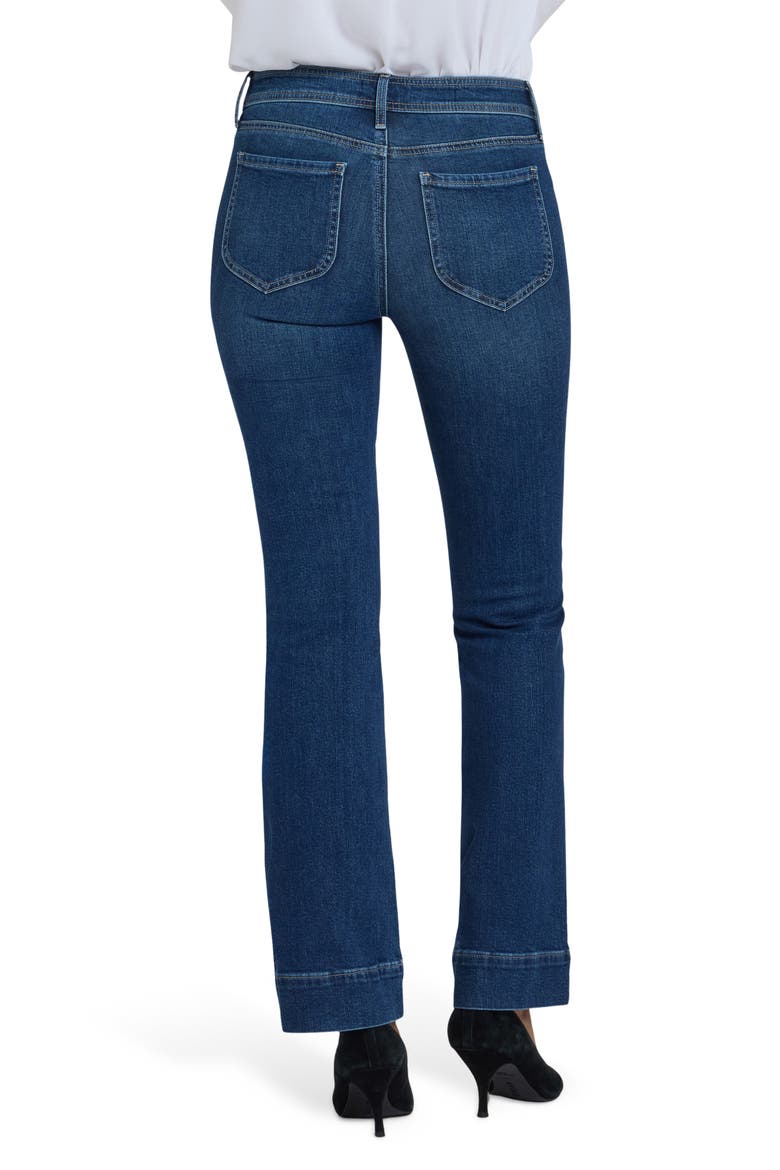 Barbara Patch Pockets Bootcut Jeans, Alternate, color, DARK LOIRE