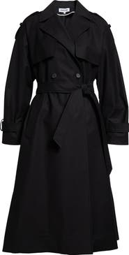 PARTOW Rory Belted Compact Cotton Trench Coat