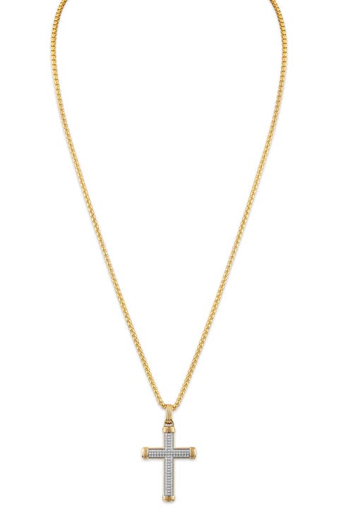 Diamond Cross Pendant Necklace