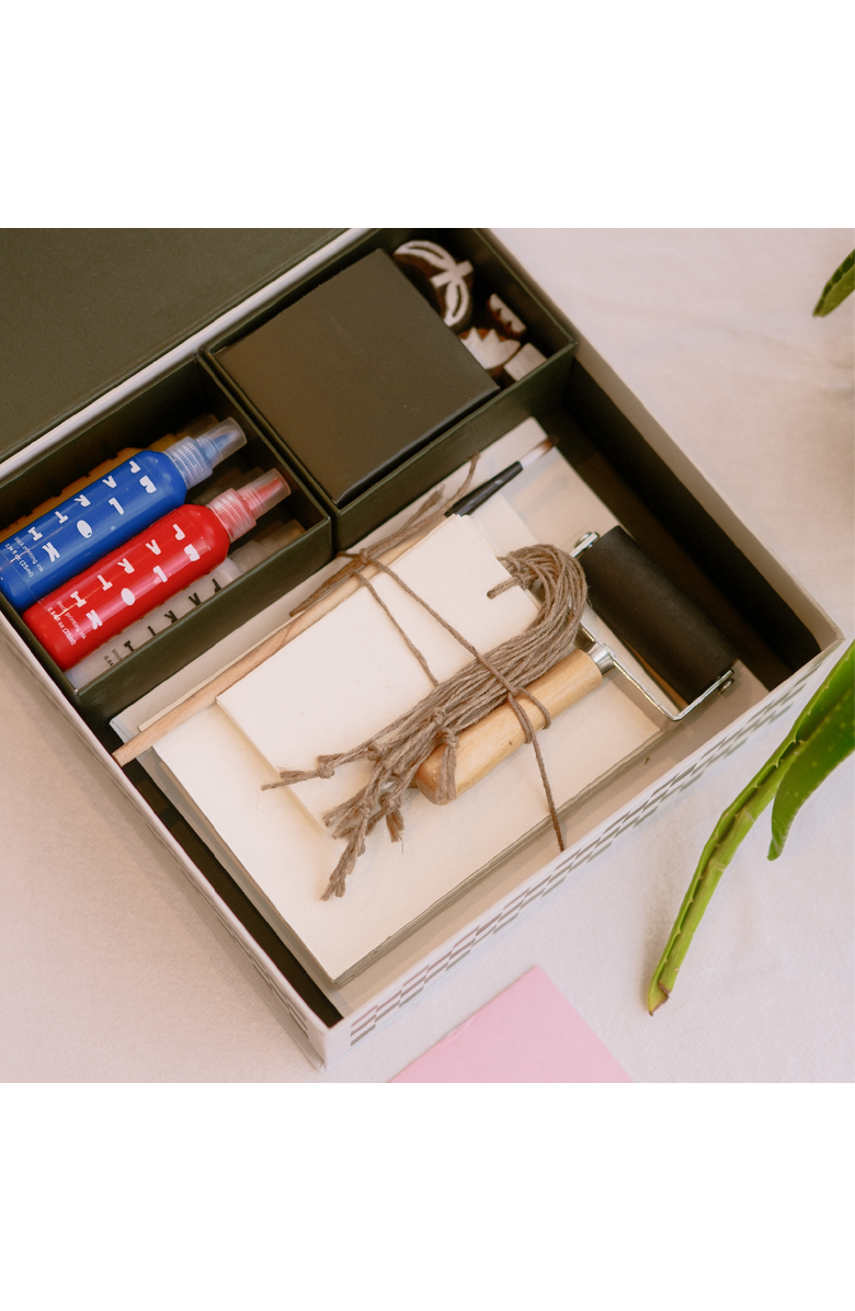 JOYN Block Printing Kit - Tulip Print Stationery Set, Alternate, color, Tulip Print