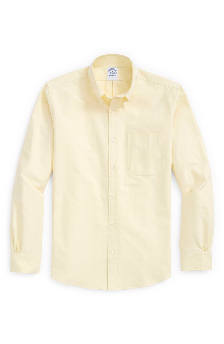 Brooks Brothers Regent Fit Oxford Cotton Button-Up Shirt, Main, color, 