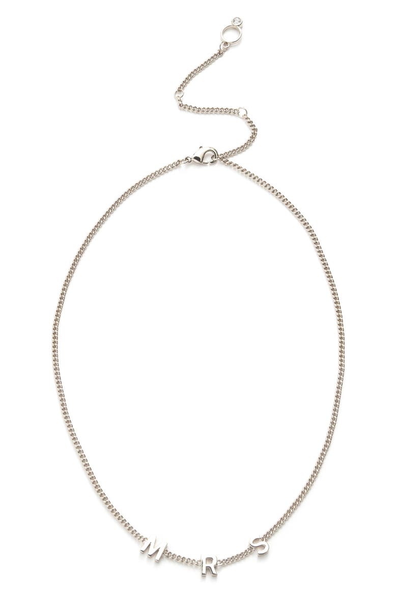Mrs Chain Necklace, Alternate, color, RHODIUM
