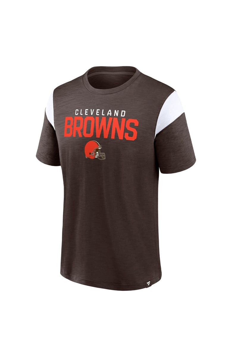 FANATICS Men's Fanatics Branded Brown Cleveland Browns Home Stretch Team T-Shirt, Alternate, color, Brown