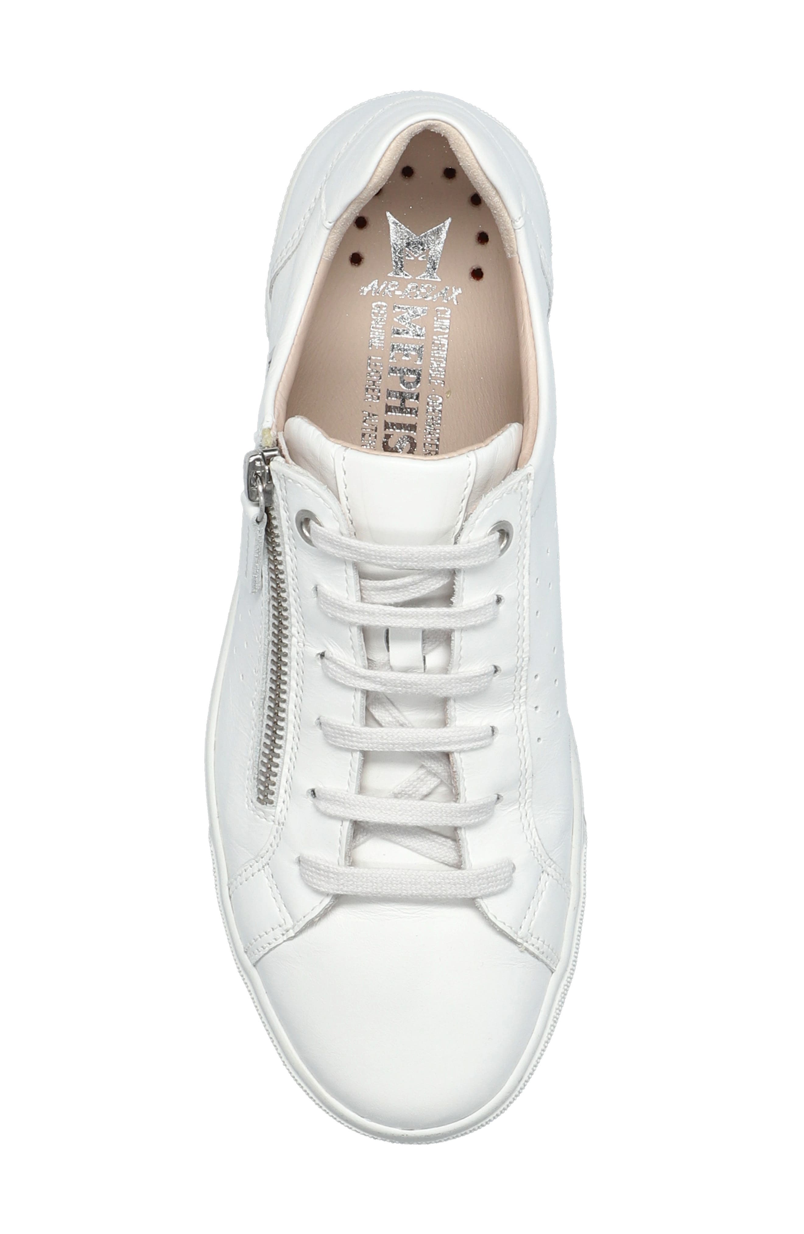 Mephisto Nikita Sneaker, Alternate, color, White Silk