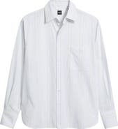 BOSS Bertyna Monday Cotton Button-Up Shirt