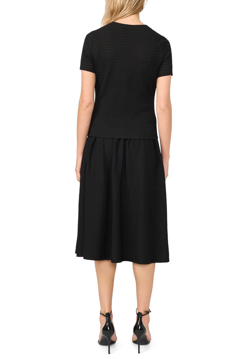 Short Sleeve Knit Top, Alternate, color, RICH BLACK