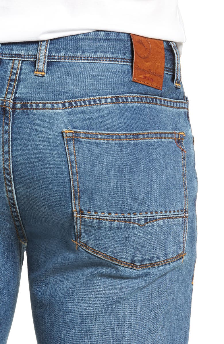 Tommy Bahama Antigua Cove Authentic Standard Fit Jeans, Alternate, color, Med Indigo Wash