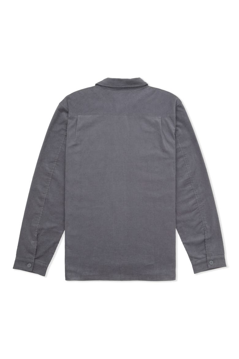 Lido Corduroy Overshirt, Alternate, color, ION GREY