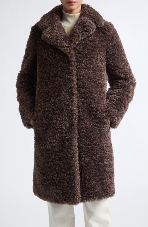 Curly Faux Fur Coat