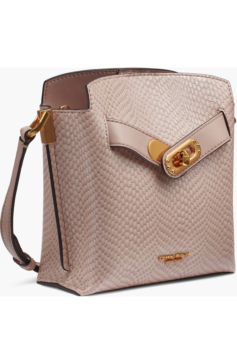 Donna Karan New York Bridgehampton Snake Small Crossbody, Alternate, color, Snow Petal