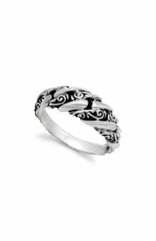 SAMUEL B. Sterling Silver Interlock Link Ring