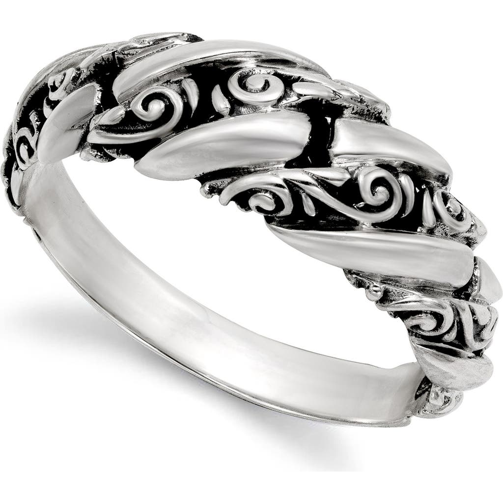 Samuel B. Sterling Silver Interlock Link Ring