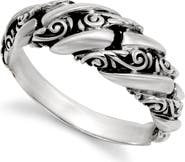 SAMUEL B. Sterling Silver Interlock Link Ring