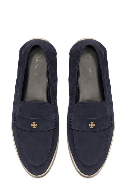 Tory Burch Sporty Suede Slip-on Loafers In Navy