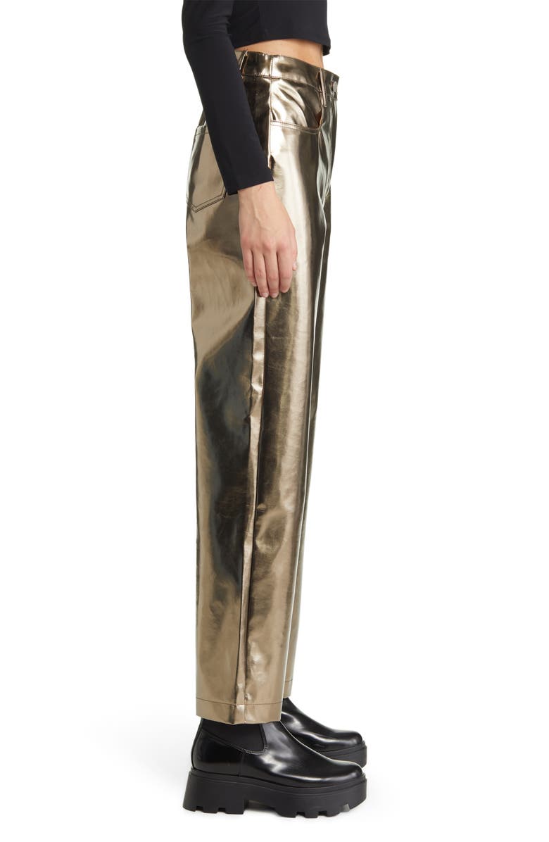 Amy Lynn Shiny Straight Leg Pants, Alternate, color,