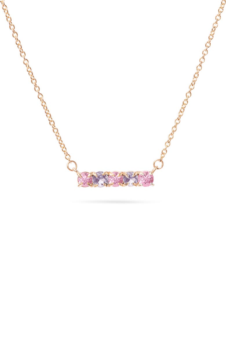 STONE AND STRAND Raise the Bar Blush Necklace, Main, color, 