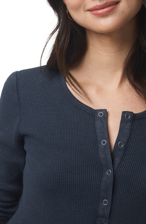 Splendid Classic Thermal Henley In Blue