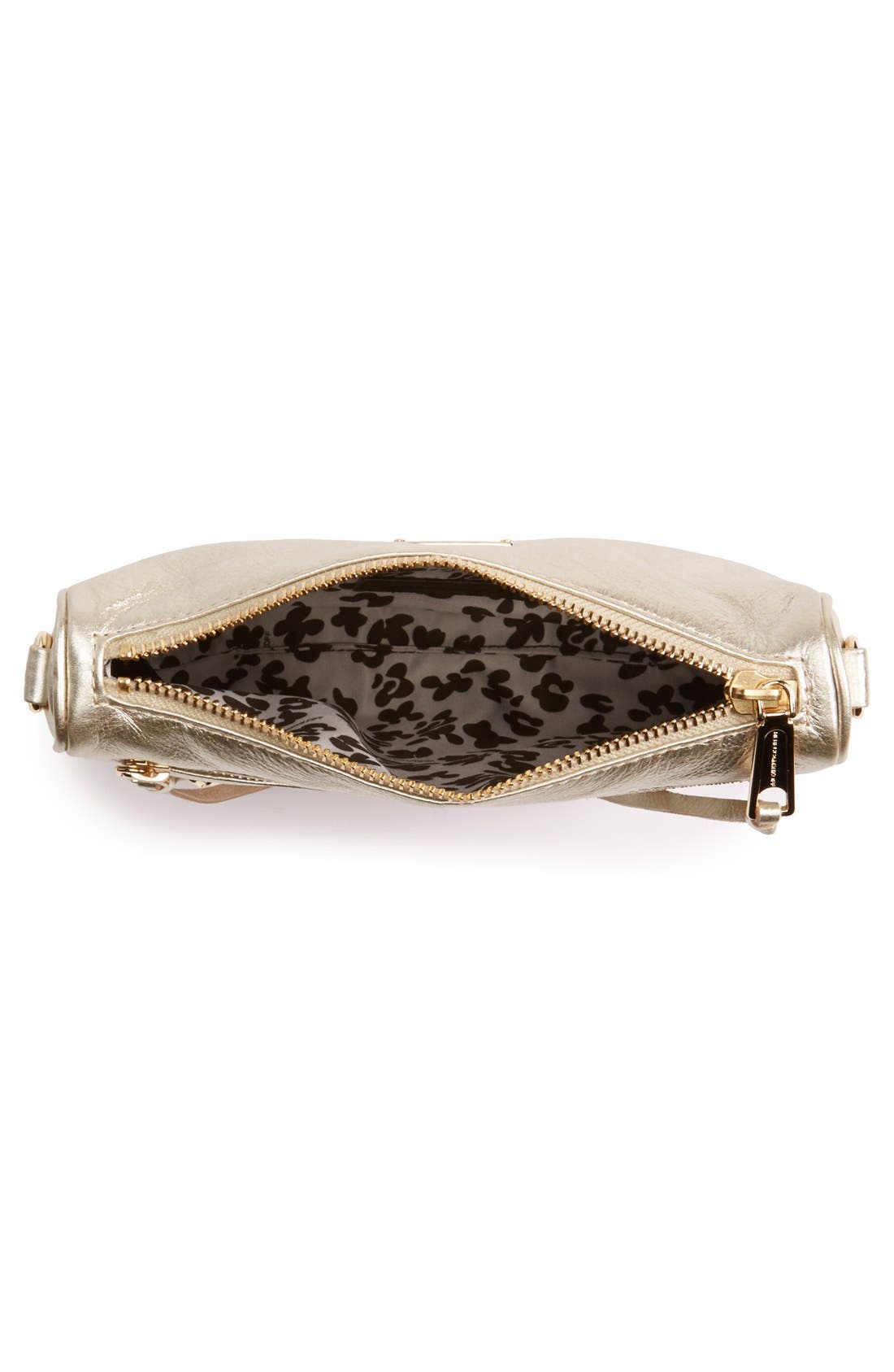 'Mini 5 Zip' Crossbody Bag, Alternate, color, PEWTER/ LIGHT GOLD