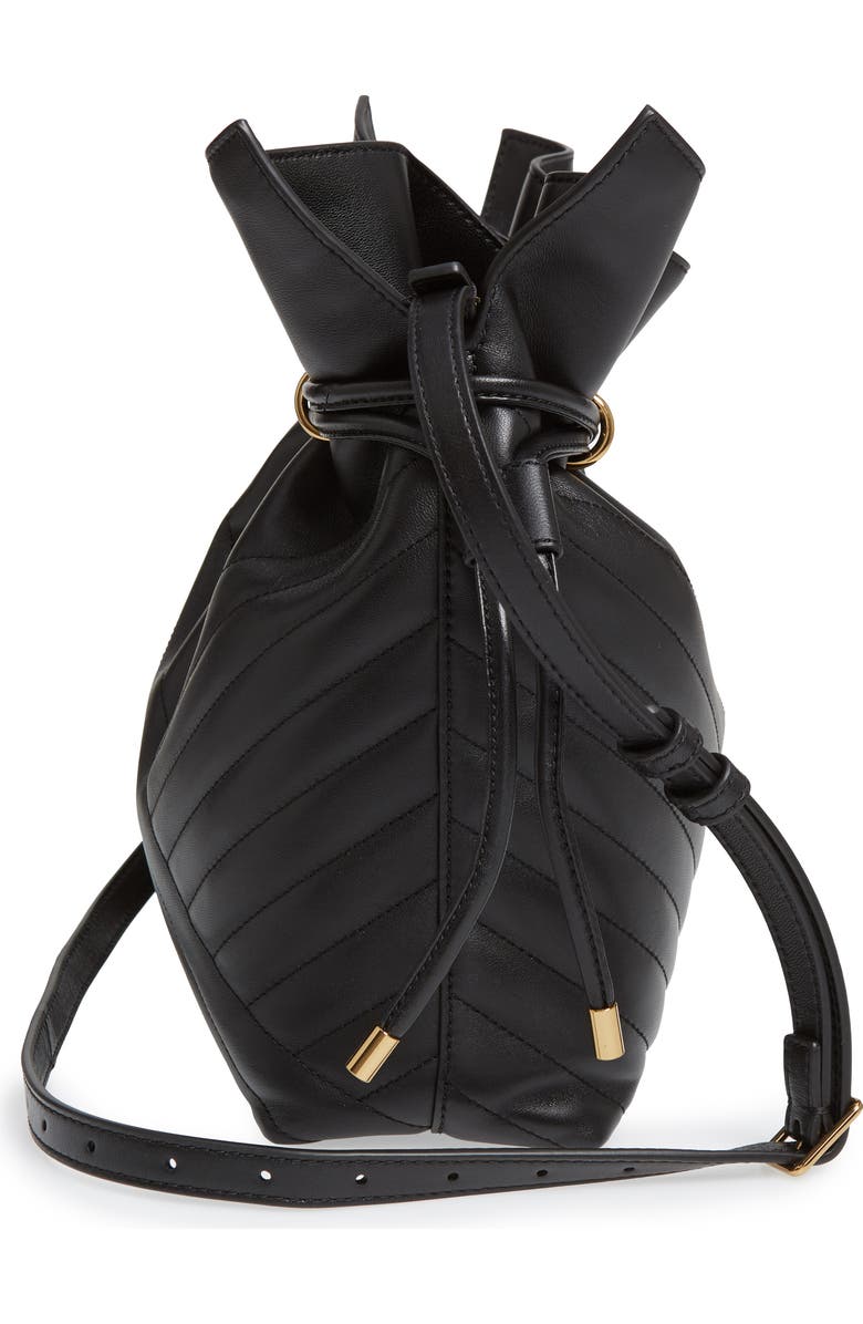 Tory Burch Kira Chevron Quilted Leather Bucket Bag, Alternate, color,